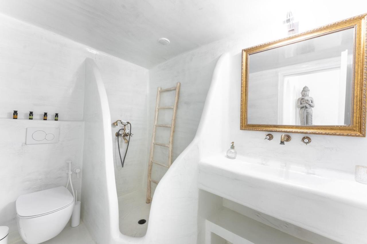 Sun Naam Home Santorini With Heated Jacuzzi Karterádosz Kültér fotó