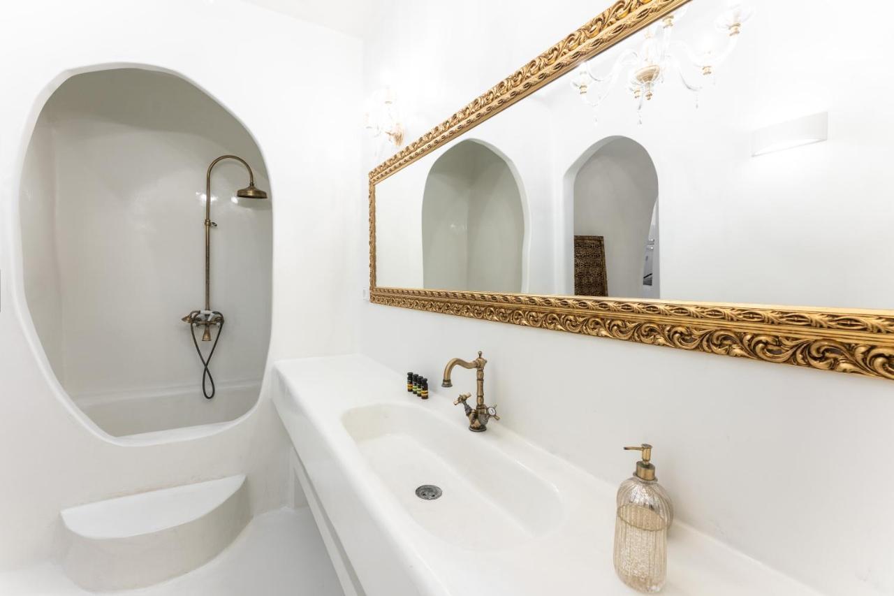 Sun Naam Home Santorini With Heated Jacuzzi Karterádosz Kültér fotó